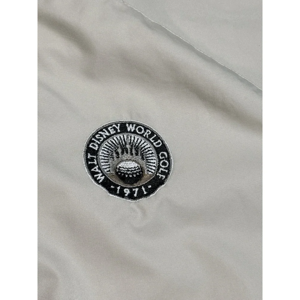 Vintage Nike Golf Walt Disney World 1971 1/4 Zip Windshirt Beige Womens L 12-14